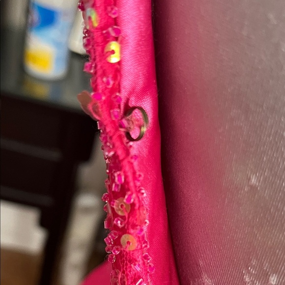 Stunning Tulle Pink Sequin Gown - Picture 4 of 4